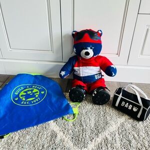 Build-A-Bear Stars Patriotic USA with Accessories & Backpack